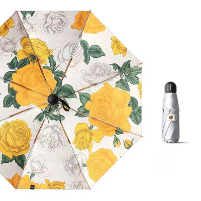 Титаново-серебряный цветочный зонтик для взрослых и корпоративных подарков
