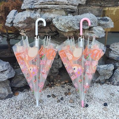 Детский зонтик от 3 до 9 лет с индивидуальным логотипом с ультралегким и прозрачным дизайном