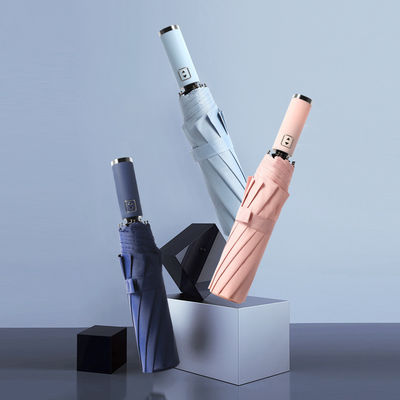 Деловой мужской большой 10-костный двойной зонтик с милетной ручкой и 190T нейлоновой тканью