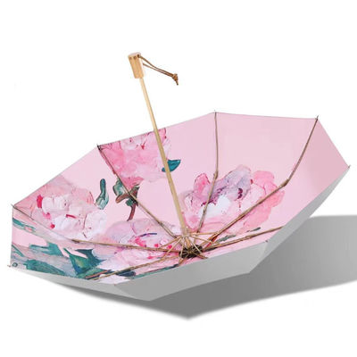 Титановый серебряный клеевой зонтик для защиты от ультрафиолетового солнца и сопротивления ветру