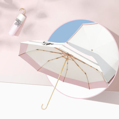 Настраиваемая изогнутая ручка солнцезащитный зонтик УФ-защита компактный и портативный для женщин