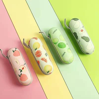 Настраиваемый 5 складной мини карманный зонтик солнцезащитный крем УФ солнцезащитный капсула Фруктовый солнцезащитный зонтик