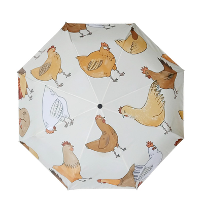 DIY Custom Design Dragonfly Animal Pattern Трехслойный зонтик с черным покрытием