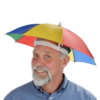 Защита от ультрафиолетовых лучей от солнца Custom Logo Printing Head Hat Shape Umbrella для взрослых и детей