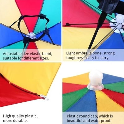 Защита от ультрафиолетовых лучей от солнца Custom Logo Printing Head Hat Shape Umbrella для взрослых и детей