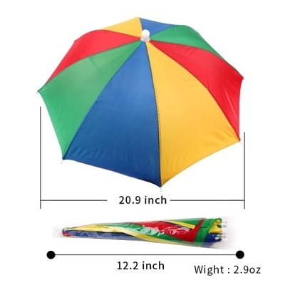 Защита от ультрафиолетовых лучей от солнца Custom Logo Printing Head Hat Shape Umbrella для взрослых и детей