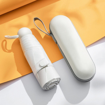 Парасон для путешественников Mini Five Fold Capsule с УФ-защитой и печатью логотипа