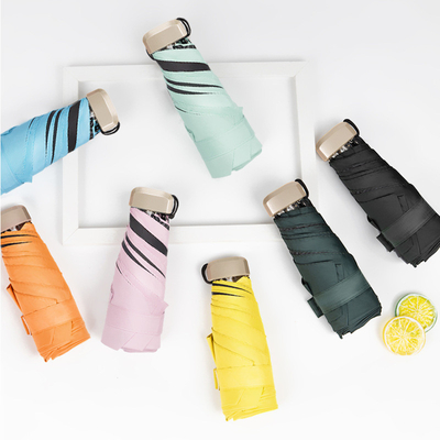 Путешествуйте в стиле с Super Mini Pocket Anti UV Umbrella Золотые металлические стекловолокнистые ребра