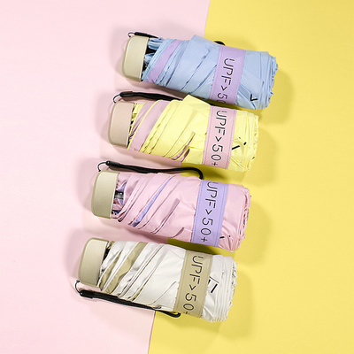 Путешествуйте в стиле с Super Mini Pocket Anti UV Umbrella Золотые металлические стекловолокнистые ребра