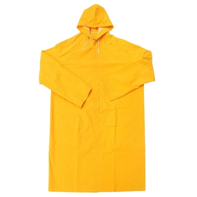 OXFORD CLOTH на заказ водонепроницаемая толстая тяжелая PVC полиэстер взрослый желтый плащ