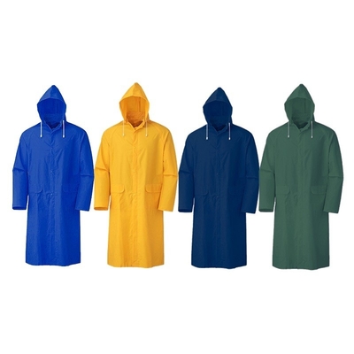 OXFORD CLOTH на заказ водонепроницаемая толстая тяжелая PVC полиэстер взрослый желтый плащ