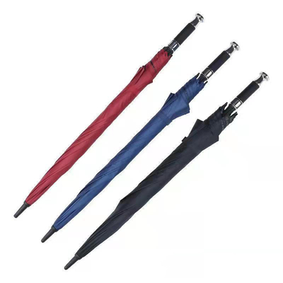 190T Pongee Golf Straight Pole Umbrella для дождя и солнца
