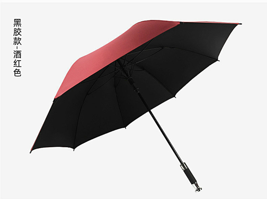190T Pongee Golf Straight Pole Umbrella для дождя и солнца