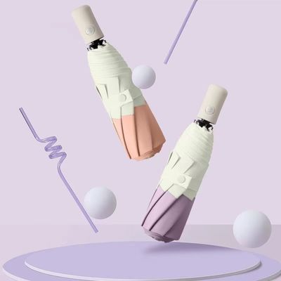 Двойной цвет 8K 3 складной солнцезащитный авто зонтик автоматический складной MQO 100PCS