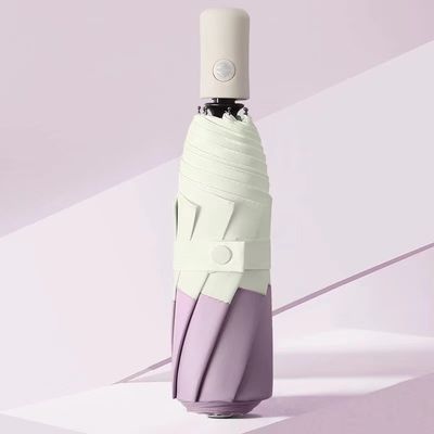 Двойной цвет 8K 3 складной солнцезащитный авто зонтик автоматический складной MQO 100PCS