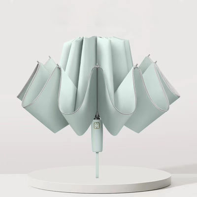 Металлический вал 10K Обратный ветроустойчивый зонтик Sombrinha Корпоративный подарочный набор