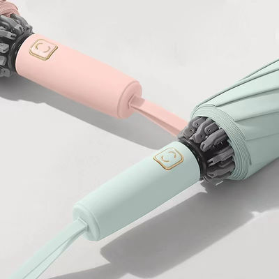 Металлический вал 10K Обратный ветроустойчивый зонтик Sombrinha Корпоративный подарочный набор