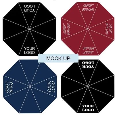 Ветроустойчивый на заказ складной капсулы роскошный зонтик с логотипом для 27 дюймов 8k