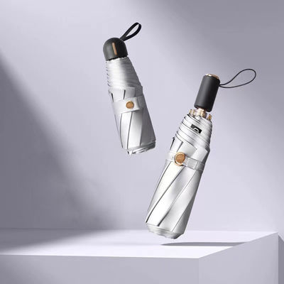 Титаново-серебряный цветочный зонтик для взрослых и корпоративных подарков