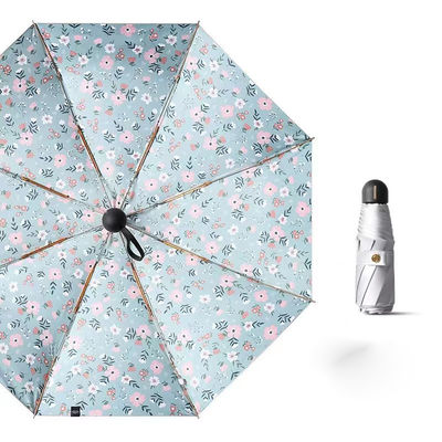Титаново-серебряный цветочный зонтик для взрослых и корпоративных подарков