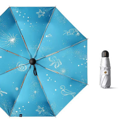 Титаново-серебряный цветочный зонтик для взрослых и корпоративных подарков