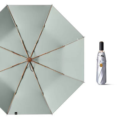 3 Складные серебряные титановые зонтики для корпоративных подарков Ультрафиолетовая защита портативная прочная