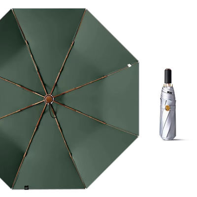 3 Складные серебряные титановые зонтики для корпоративных подарков Ультрафиолетовая защита портативная прочная