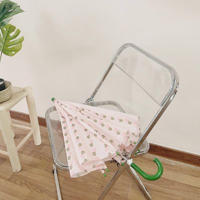 Классический детский длинный зонтик идеально подходит для девочек школы и повседневных нужд Розовый