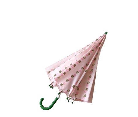 Классический детский длинный зонтик идеально подходит для девочек школы и повседневных нужд Розовый