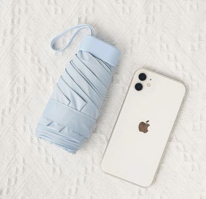 X503 Карточная сумка зонтик УФ-защита и небольшой карман для легкого ношения в солнечные дни