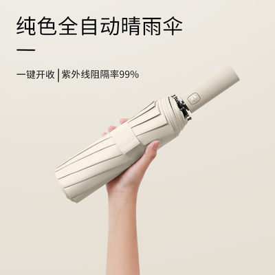 Автоматический складной зонтик 12k большой виниловый солнцезащитный крем для защиты от солнца и рекламы
