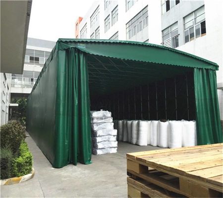 Продолжительность жизни около 10 лет Наружное мероприятие Большой склад Телескопический передвижной колесный тент