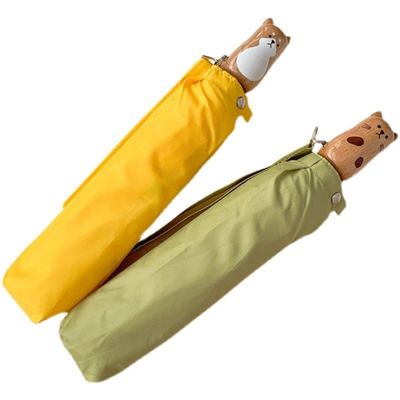 Открытый диаметр 98 см Японский стиль зонтик Кошка Шиба Ину Дизайн с УФ-защитой