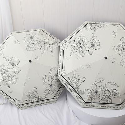 Двухфункциональный французский зонтик для женщин Автоматический складной солнцезащитный крем и защита от дождя