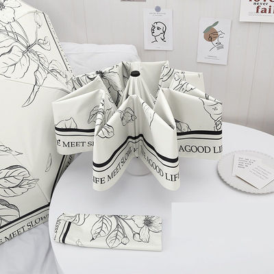 Двухфункциональный французский зонтик для женщин Автоматический складной солнцезащитный крем и защита от дождя