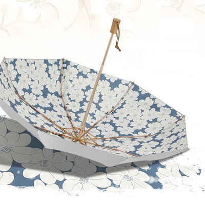 Титановый серебряный клеевой зонтик для защиты от ультрафиолетового солнца и сопротивления ветру