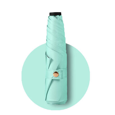 Понги материал 5K 19 дюймовый японский тройной складной зонтик для защиты от дождя и солнца