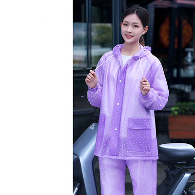 RAINWEAR для женщин Личный дождевой шторм Мотоцикл Электрическое транспортное средство Интегрированный рабочий костюм