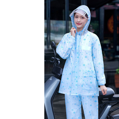 RAINWEAR для женщин Личный дождевой шторм Мотоцикл Электрическое транспортное средство Интегрированный рабочий костюм