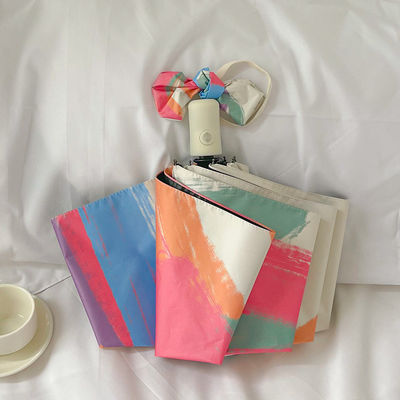 190T полиэстерный материал полуавтоматический Парагвайский УФ-мини зонтик для наружного использования