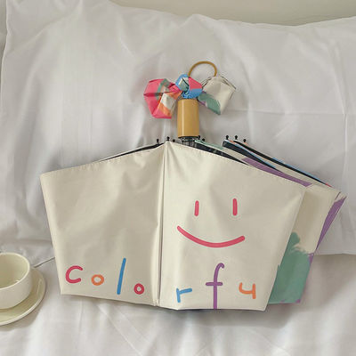 190T полиэстерный материал полуавтоматический Парагвайский УФ-мини зонтик для наружного использования