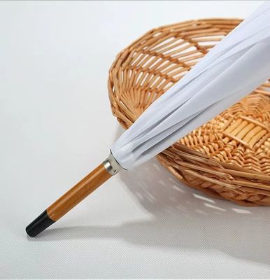 На заказ цветные зонтики в Испании с длинной стекловолокнистой рамой и деревянной ручкой