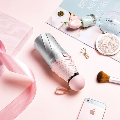 Покрытый титановый серебряный каучук Пятислойный зонтик с УФ-защитой и двойным назначением