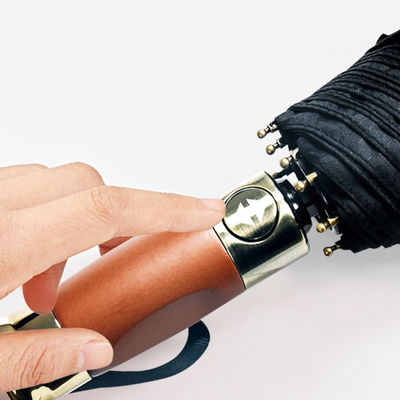 Бизнес трехслойный укрепленный ветроустойчивый зонтик с 25 дюймовой большой поверхностью зонтика