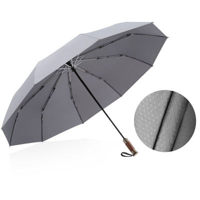 Бизнес трехслойный укрепленный ветроустойчивый зонтик с 25 дюймовой большой поверхностью зонтика