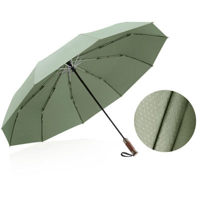 Бизнес трехслойный укрепленный ветроустойчивый зонтик с 25 дюймовой большой поверхностью зонтика