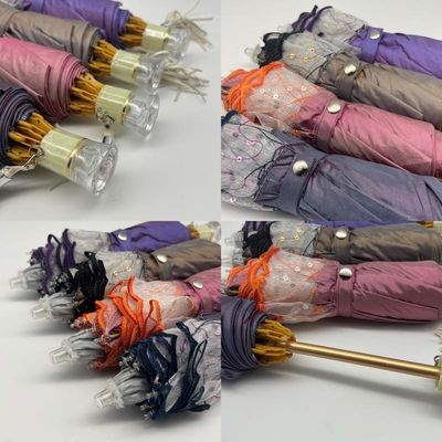 Шампань для взрослых с вышитой розовой полосой с ветростойкой функцией и легким дизайном