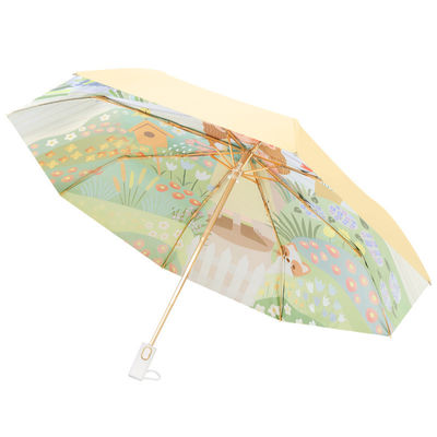 Минималистский дизайн стиль зонтики Автоматический двойной слой солнечный зонтик для защиты от УФ