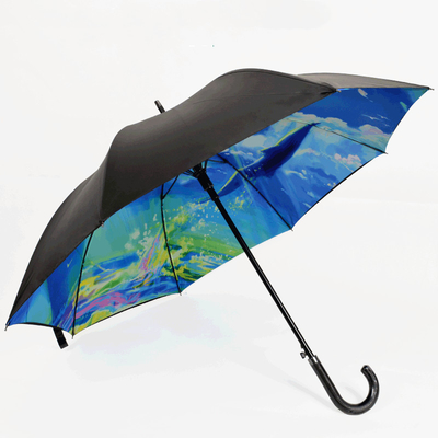 Ручное управление Custom Logo Umbrella для цифровой печати на поле для гольфа