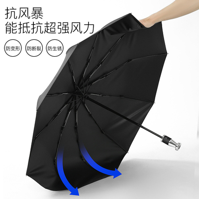 Custom Logo Strong Frame Automatic Folding Umbrellas для защиты от дождя и солнца